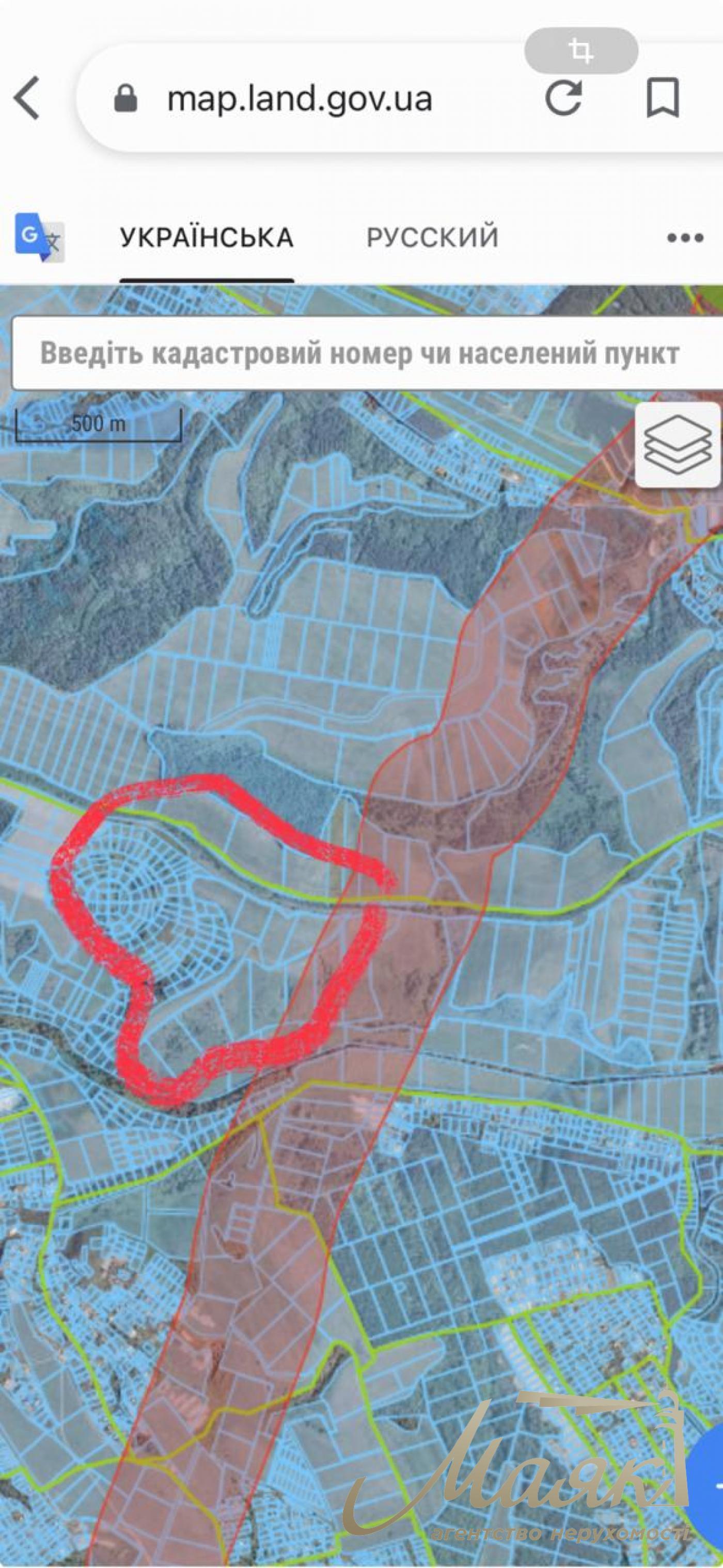 Sale of land for a cottage town, Khodosovka village