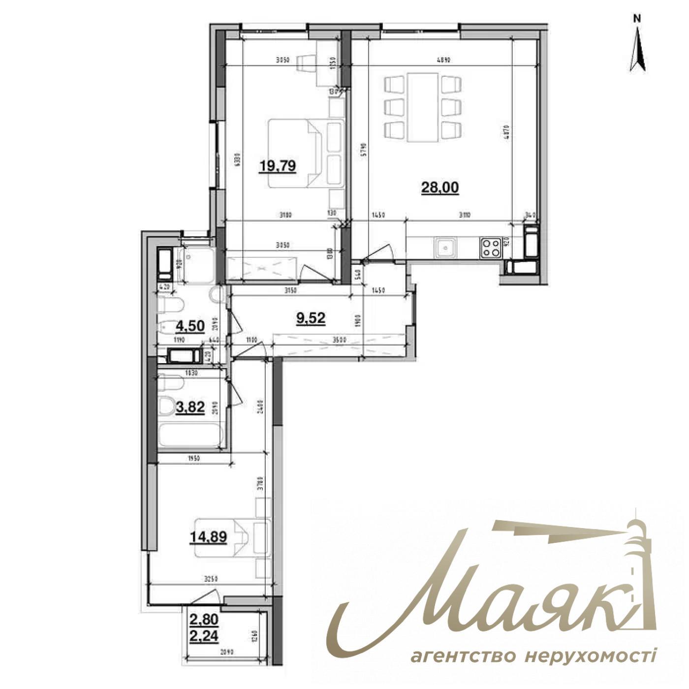 Продаж 2к квартири в ЖК Maxima Residence, вул. Євгена Коновальця, за переуступкою.
