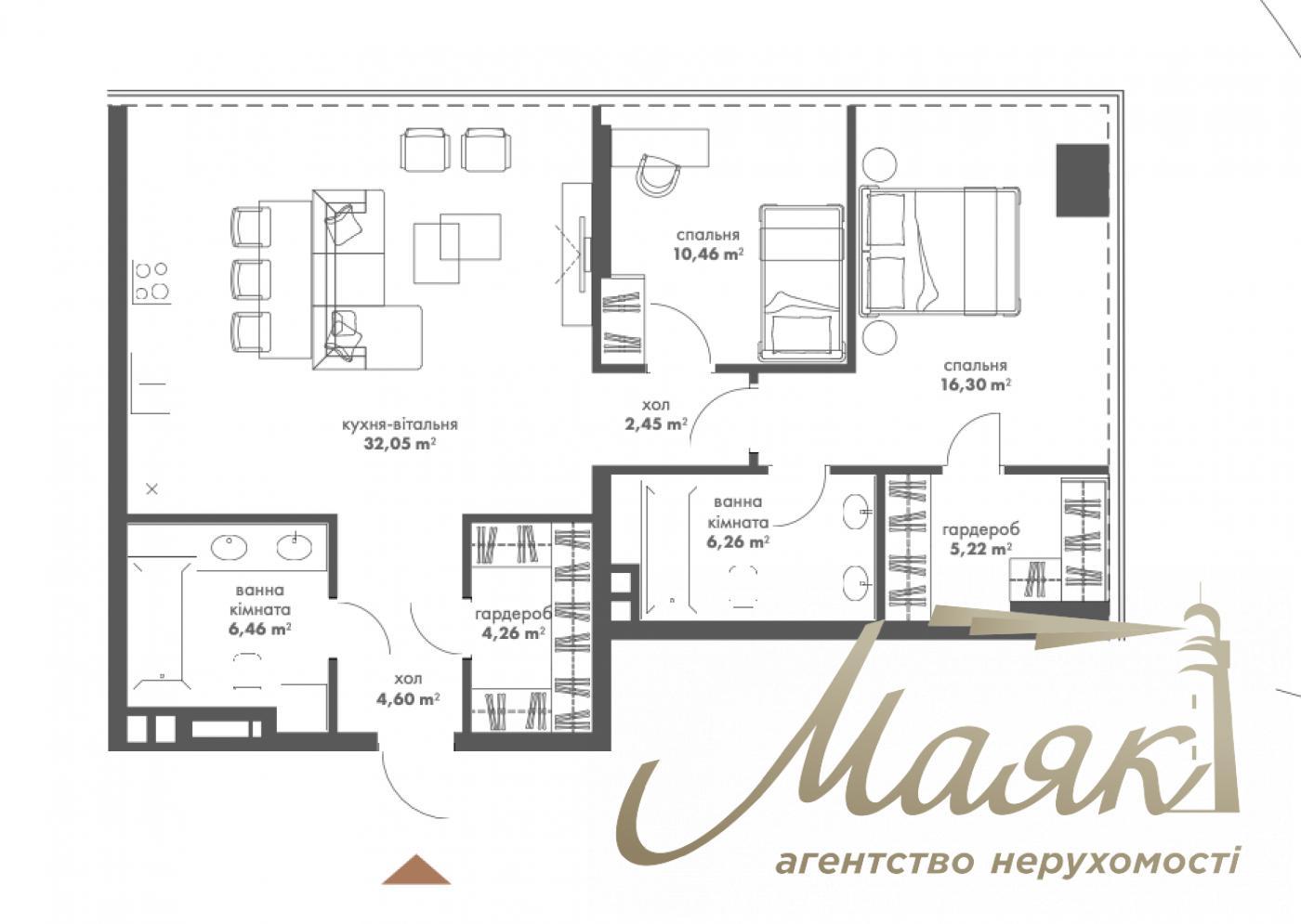 Продаж 2-кімнатної квартири ЖК The One, вул. Мечникова