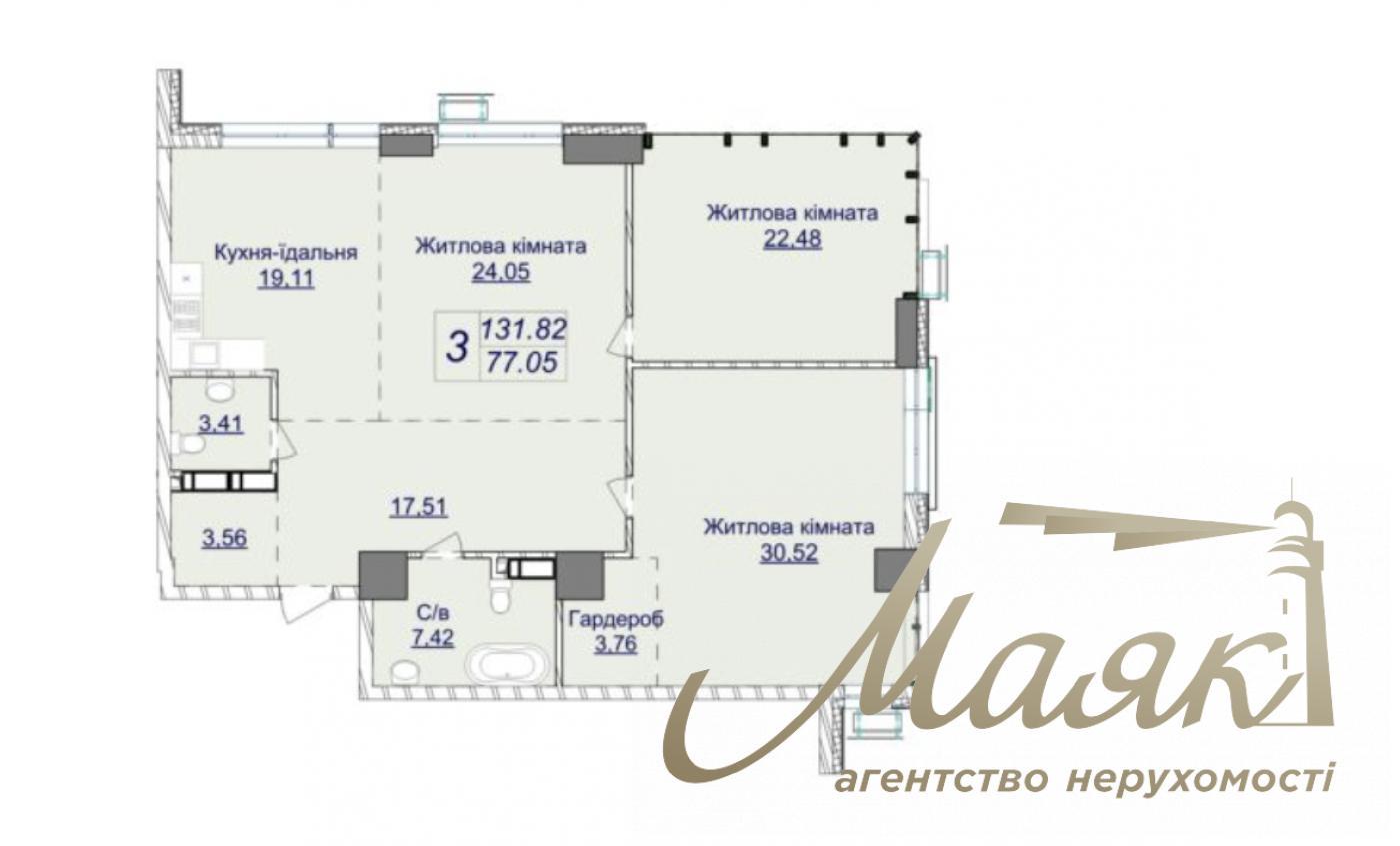 Sale of facade commerce in Residential Complex Novopechersky Lipki