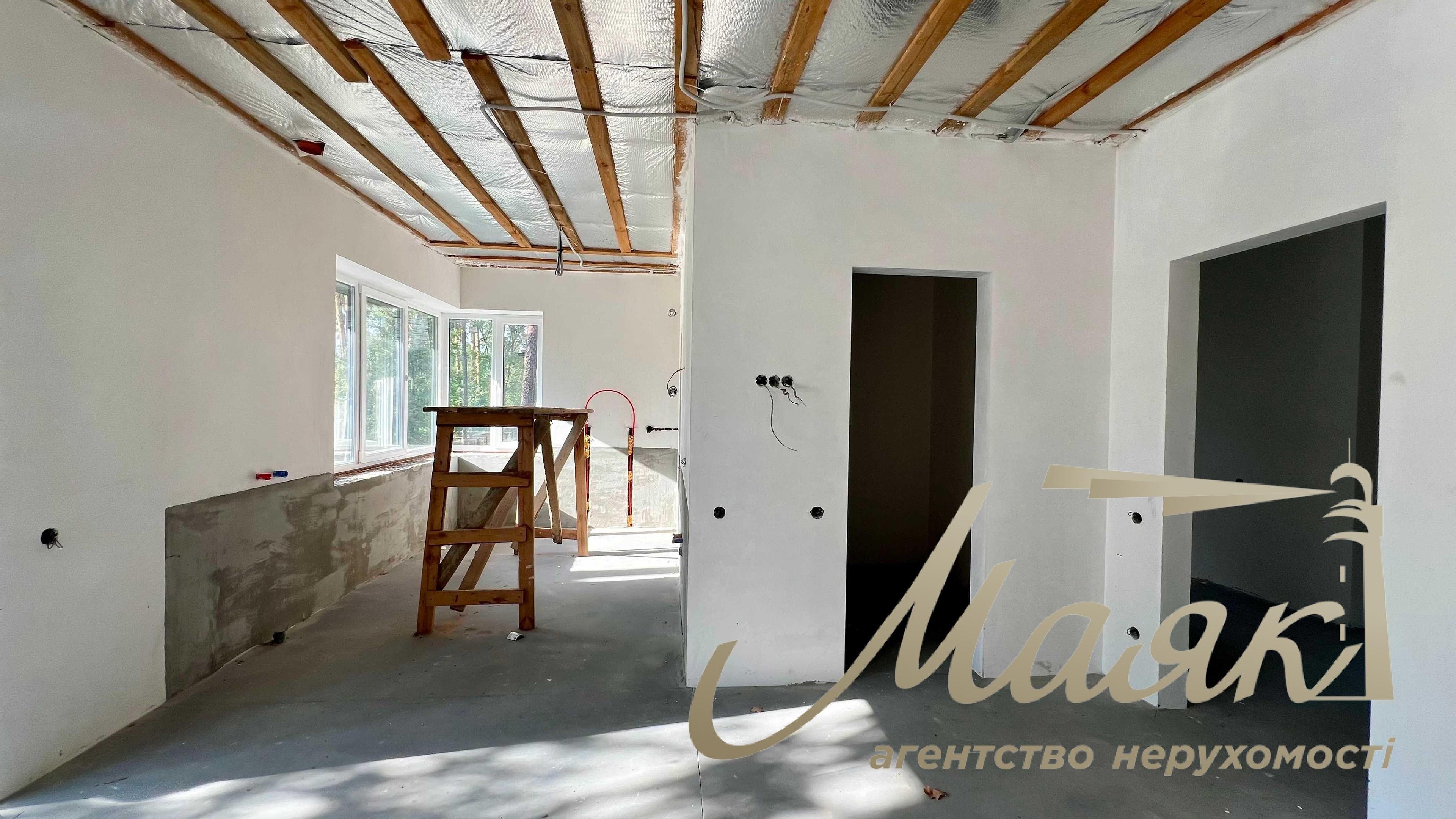 Продажа нового дома в невероятно живописном месте среди сосен, пгт Плюты, Киевская область, Обуховский район.