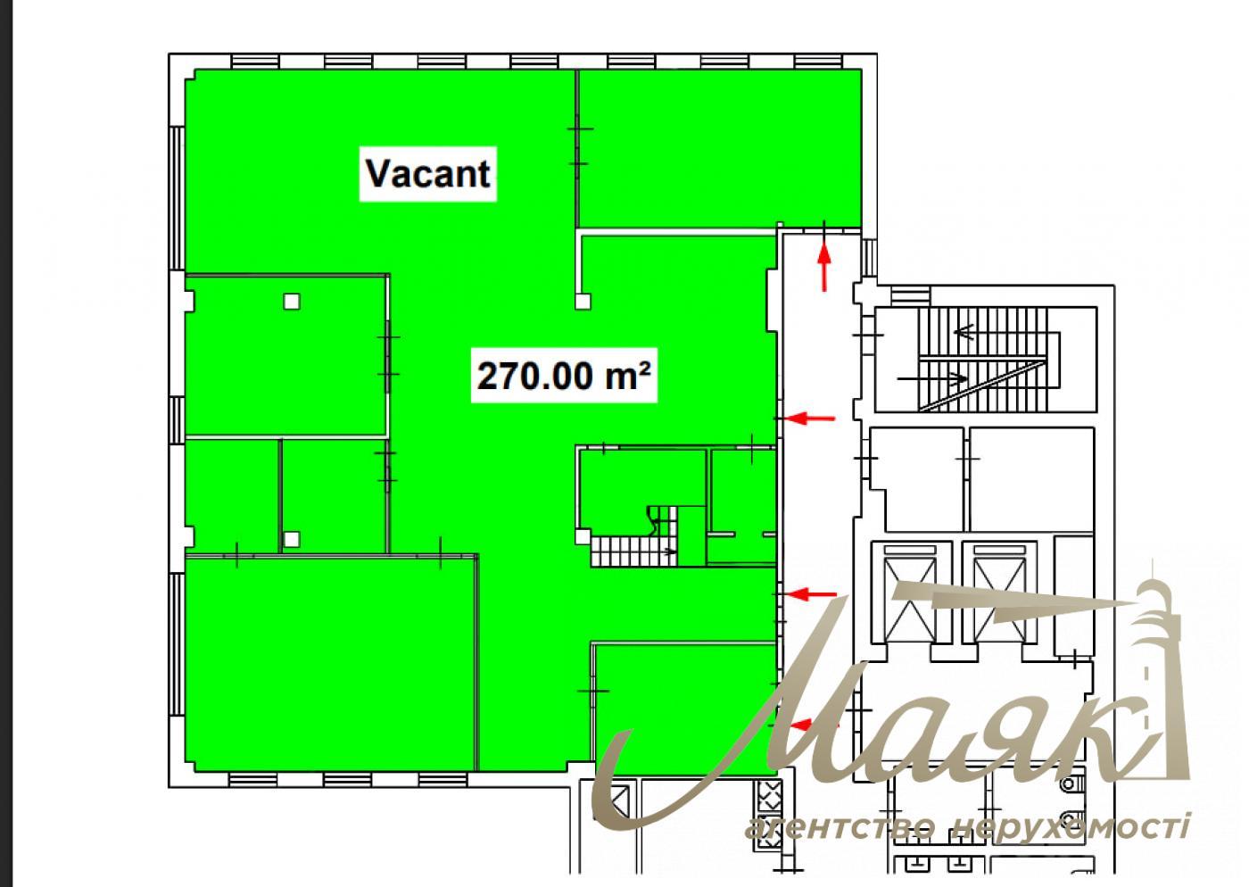 Оренда офісу 435 м.кв. БЦ Леонардо, Центр