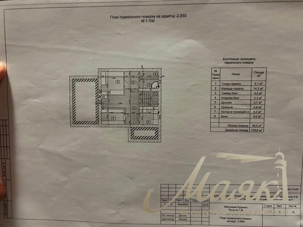 For sale house 174m2 in the closed KG New Concha Zaspa. village Khodosovka.