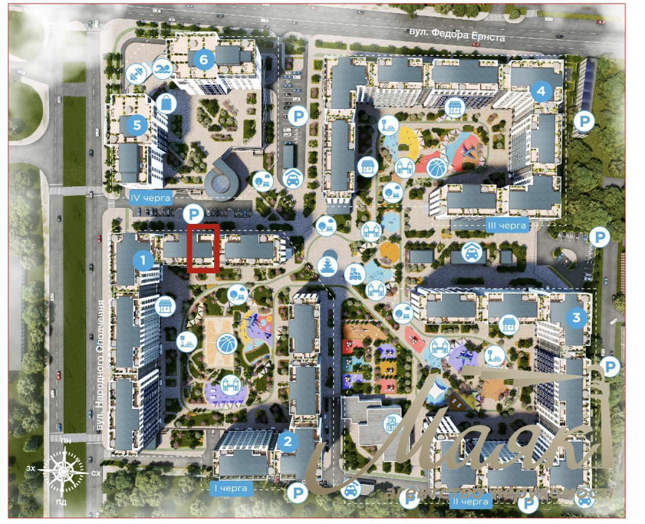 Оренда фасадного приміщення 124 кв.м на вул. Народного Ополчення в ЖК Sky Avenue