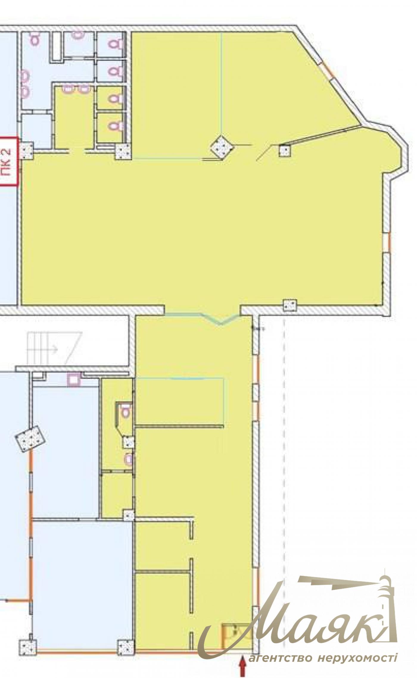 Оренда офісу 270м2 у центрі міста, вул. Скоропадського