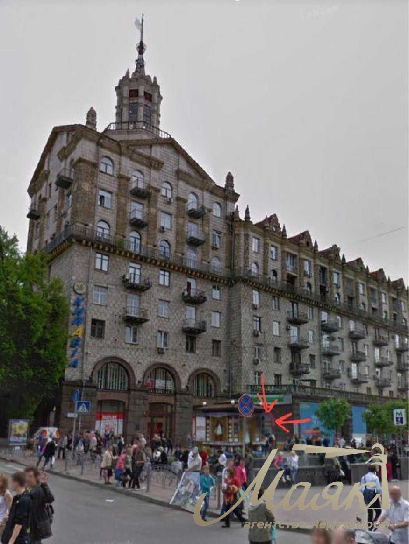 Rent 90 sq.m. front premise, Khreshchatyk, Maidan Nezalezhnosti