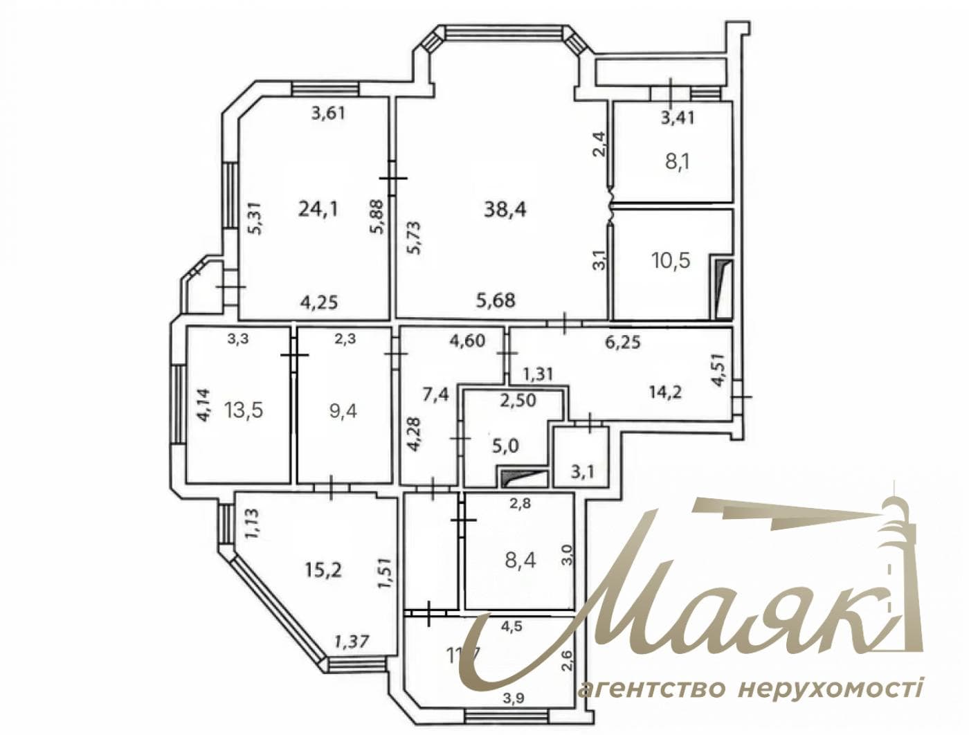 Rent a 180 m² furnished standalone office at 32A Yevhen Konovalets Street, Pechersk