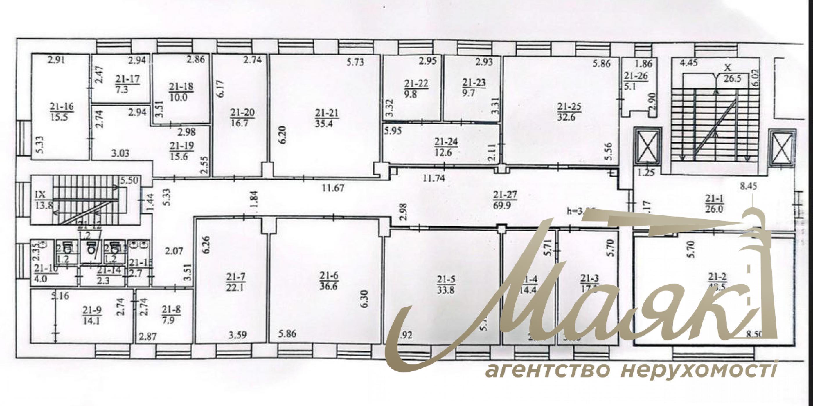 Продаж офісних приміщень 974м2 у центрі Печерська вул. Євгена Коновальця, 31