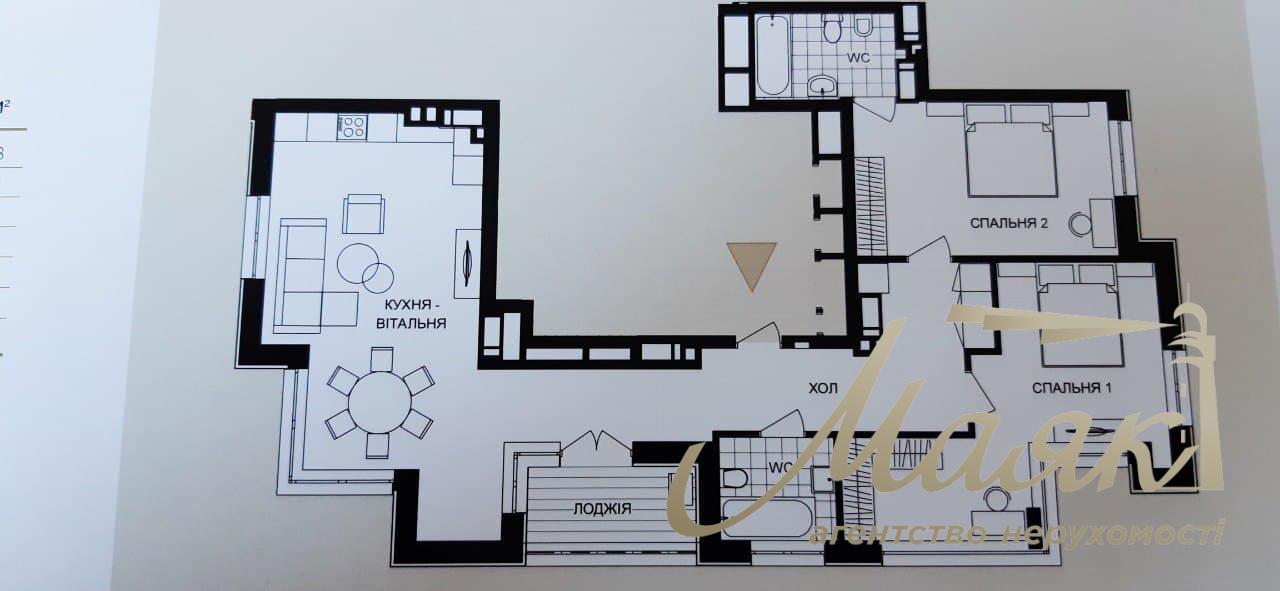 Продажа 2-х комн. квартиры, 97м2, ЖК Crystal Park Tower