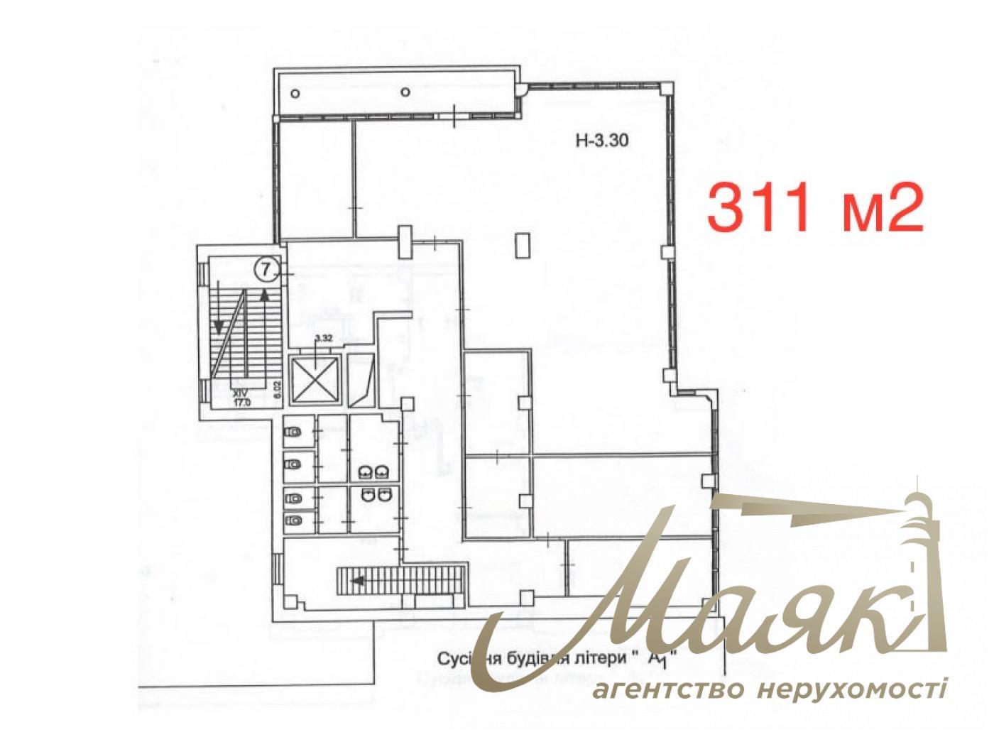 Office for rent 311 m2 in BC on Obolon, Avtozavodskaya str, Kurenevka