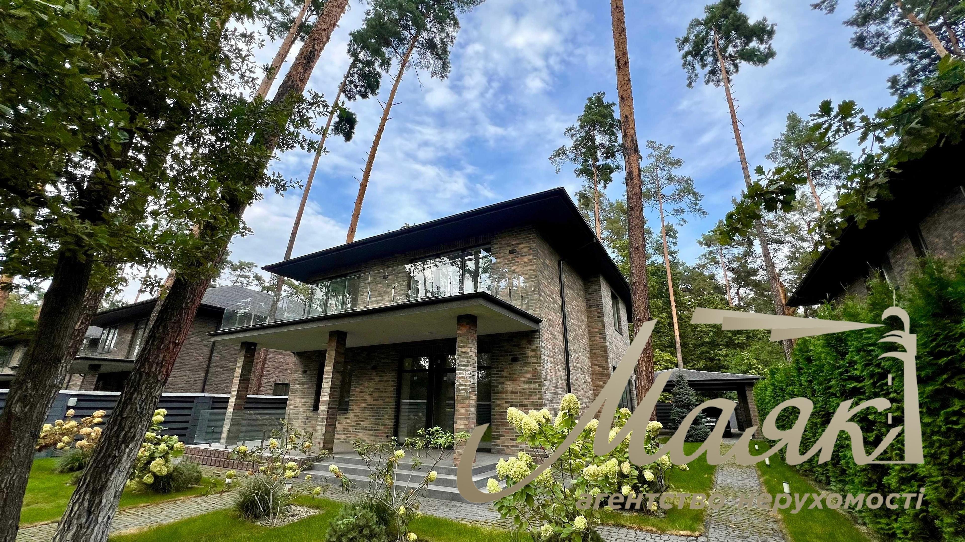 Продажа нового дома в невероятно живописном месте среди сосен, пгт Плюты, Киевская область, Обуховский район.