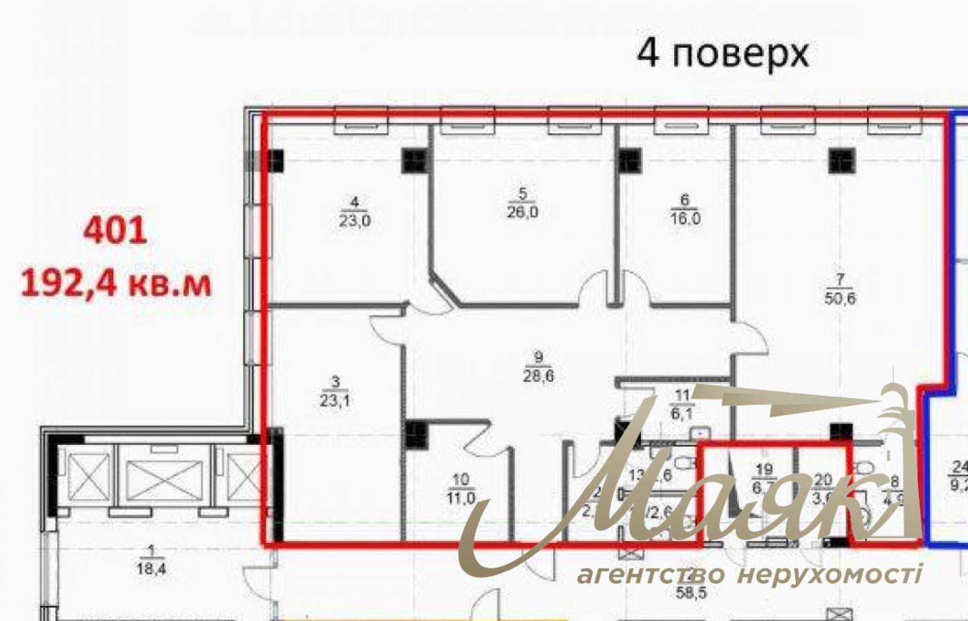 Office for rent in the Center of Kiev 192m2 Vladimirskaya str. 12 m. Maidan Nezalezhnosti