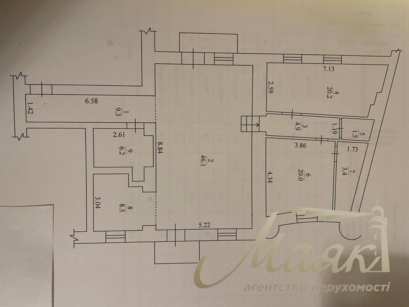 Rent 3-room apartment st. Saksaganskogo 63, Center
