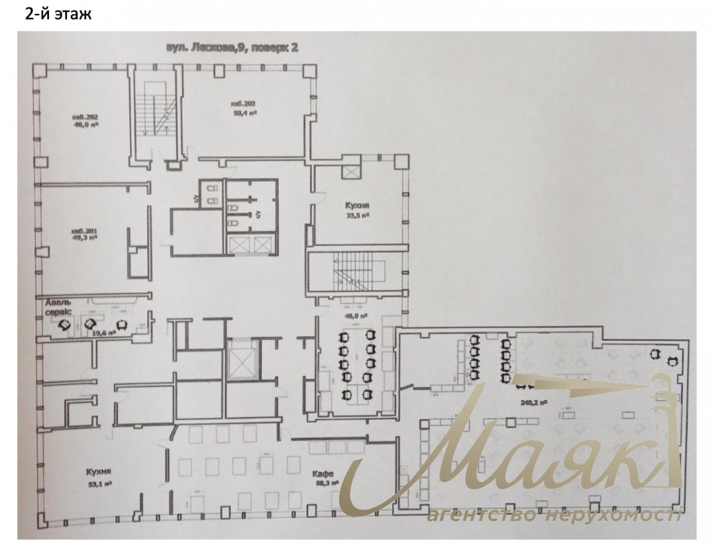 Продажа офисного здания, 8 169м2, ул. Лескова, р-н Печерск