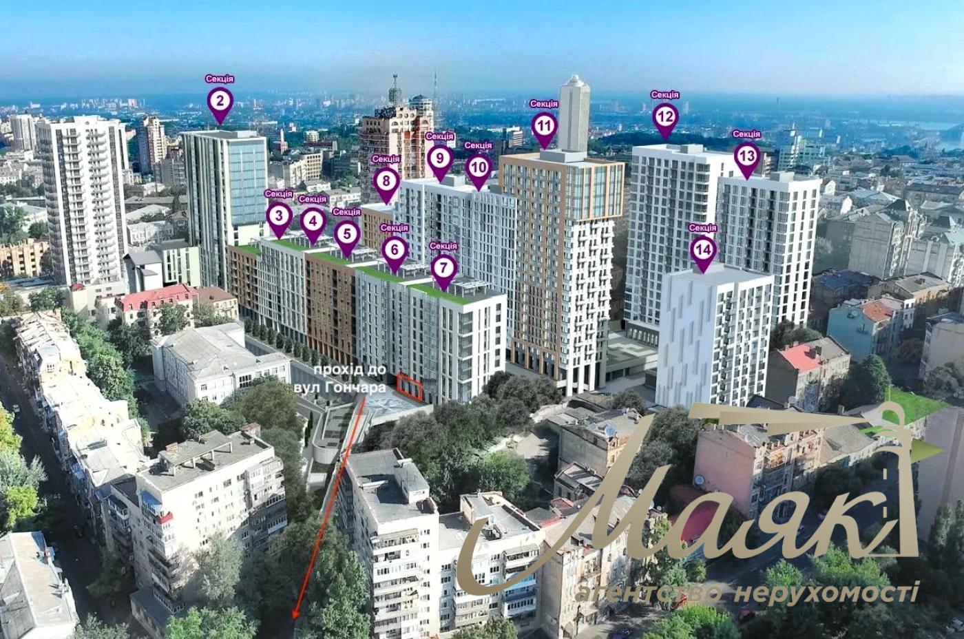 Оренда фасадного приміщення 172 м.кв. ЖК Ярославів Град, Золоті Ворота