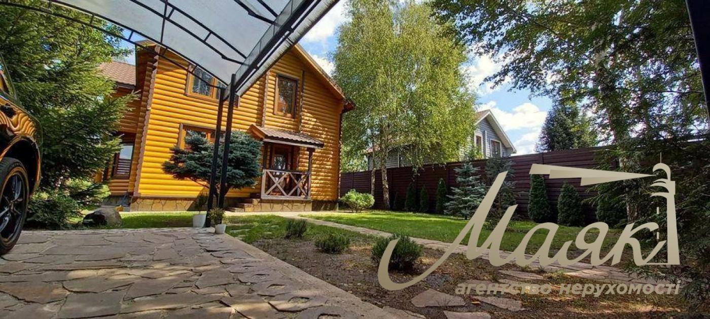 Sale of a 2-storey house 157m2 from a log, in the village of Kozin, Obukhov district, Kiev region
