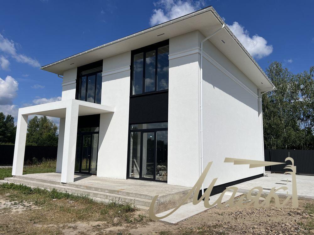 Sale of a new modern house of 170 m² on a plot of 10 hectares near the river. Kozyne.