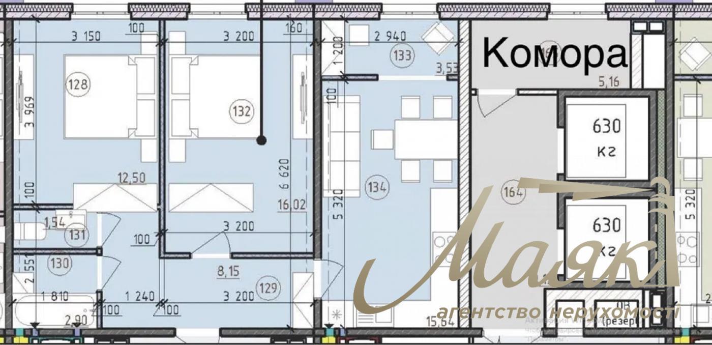 Sale of 2-room apartment in the New England residential complex by assignment, Maksimovicha St.