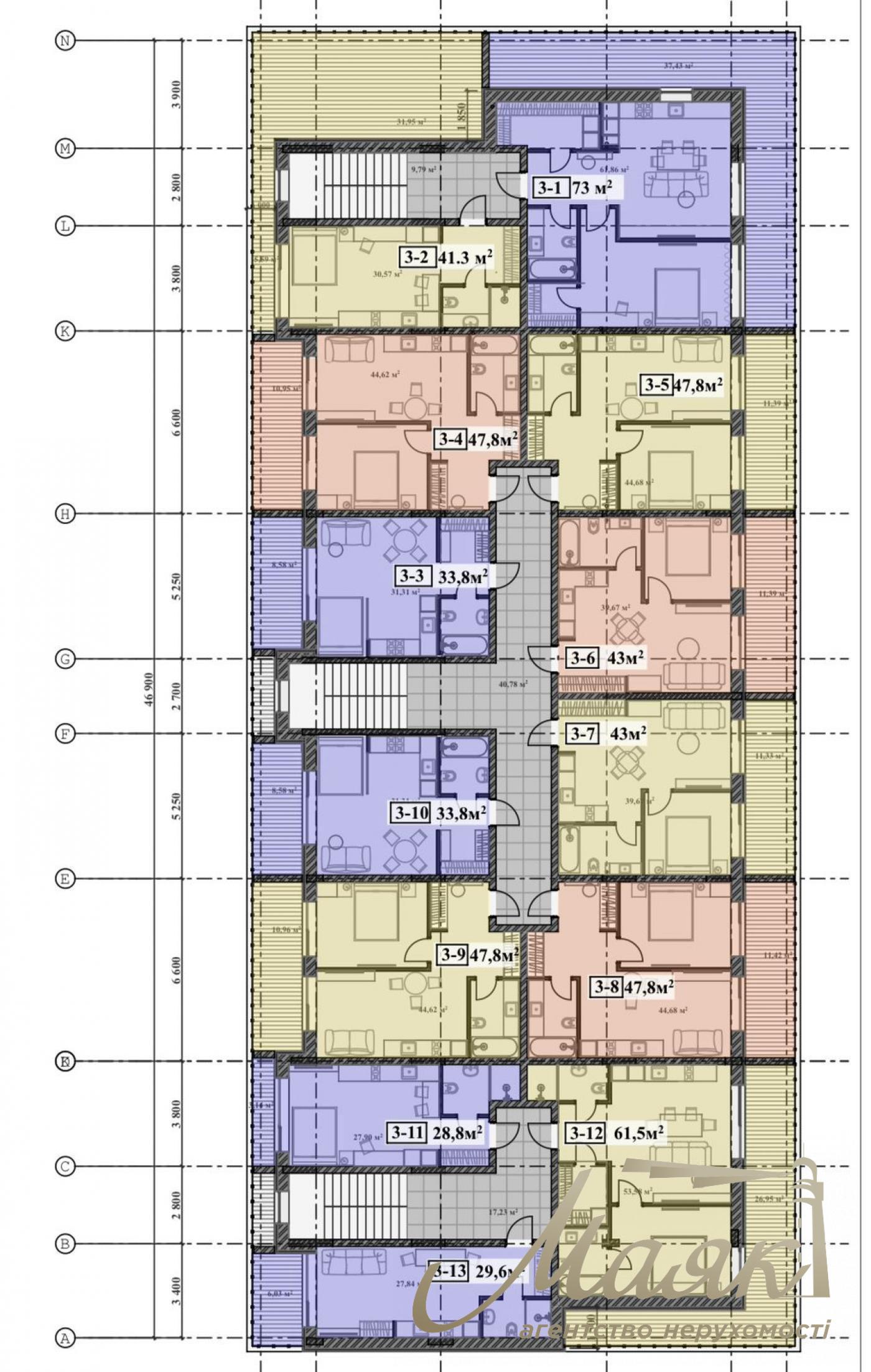 Sale of 2-room apartment in the center of the village of Kozin, Koncha-Zaspa district.