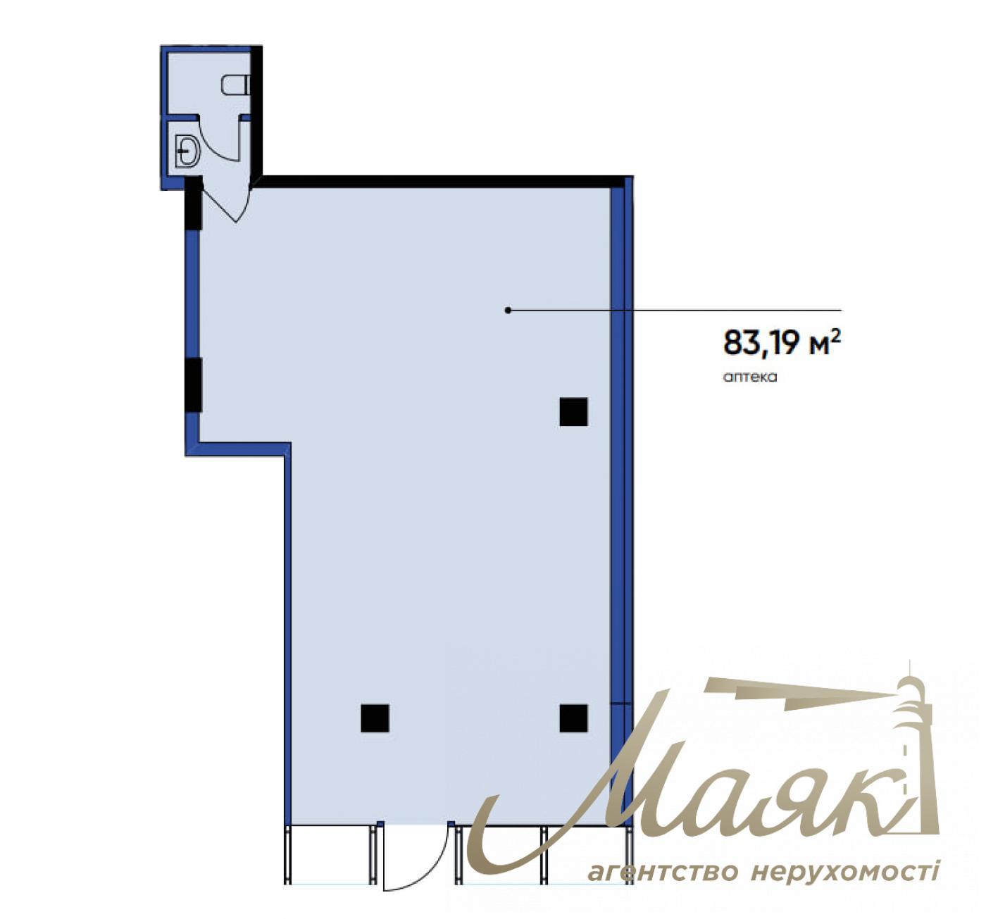 Продаж комерційного приміщення 83,19 м.кв. OLEGIV Boutique Residence, Татарка