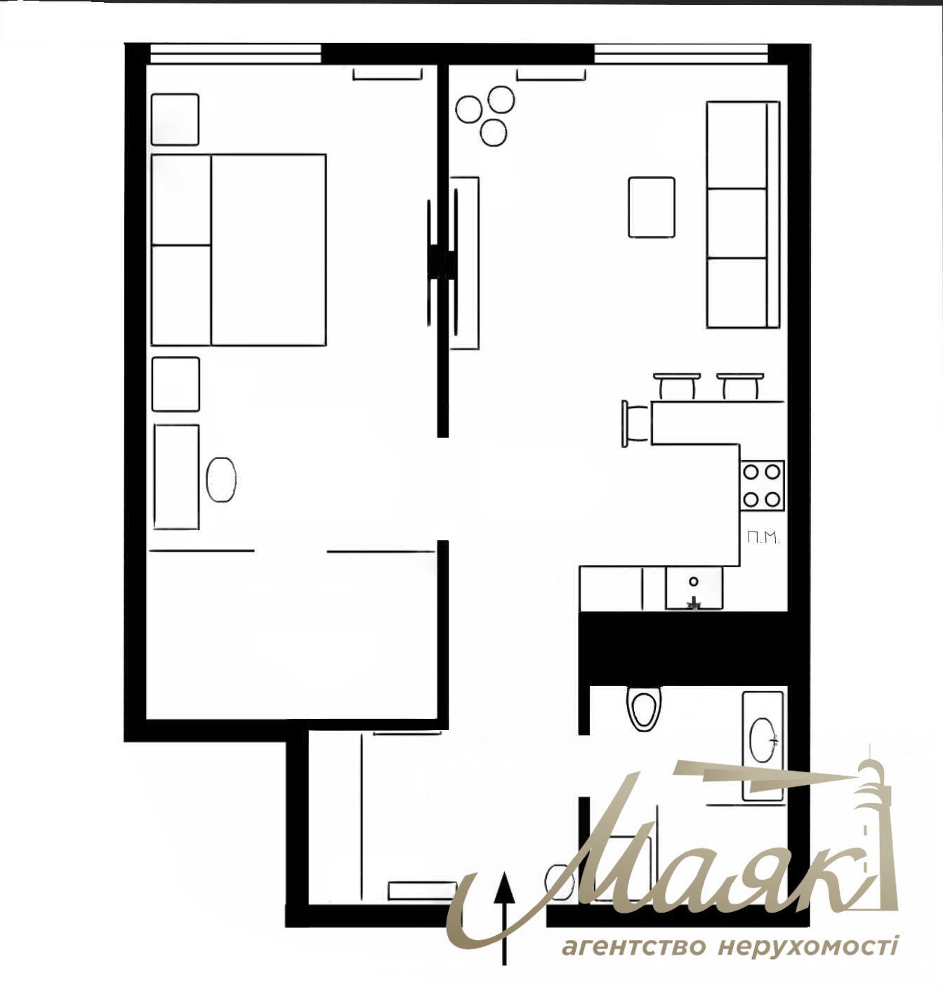 Продаж 2-х кімнатної квартири з ремонтом у ЖК Нордика