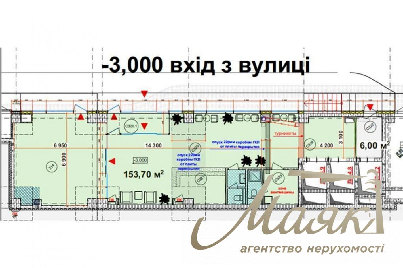 Продаж фасадного комерційного приміщення ЖК White Lines, вул. Васильківська