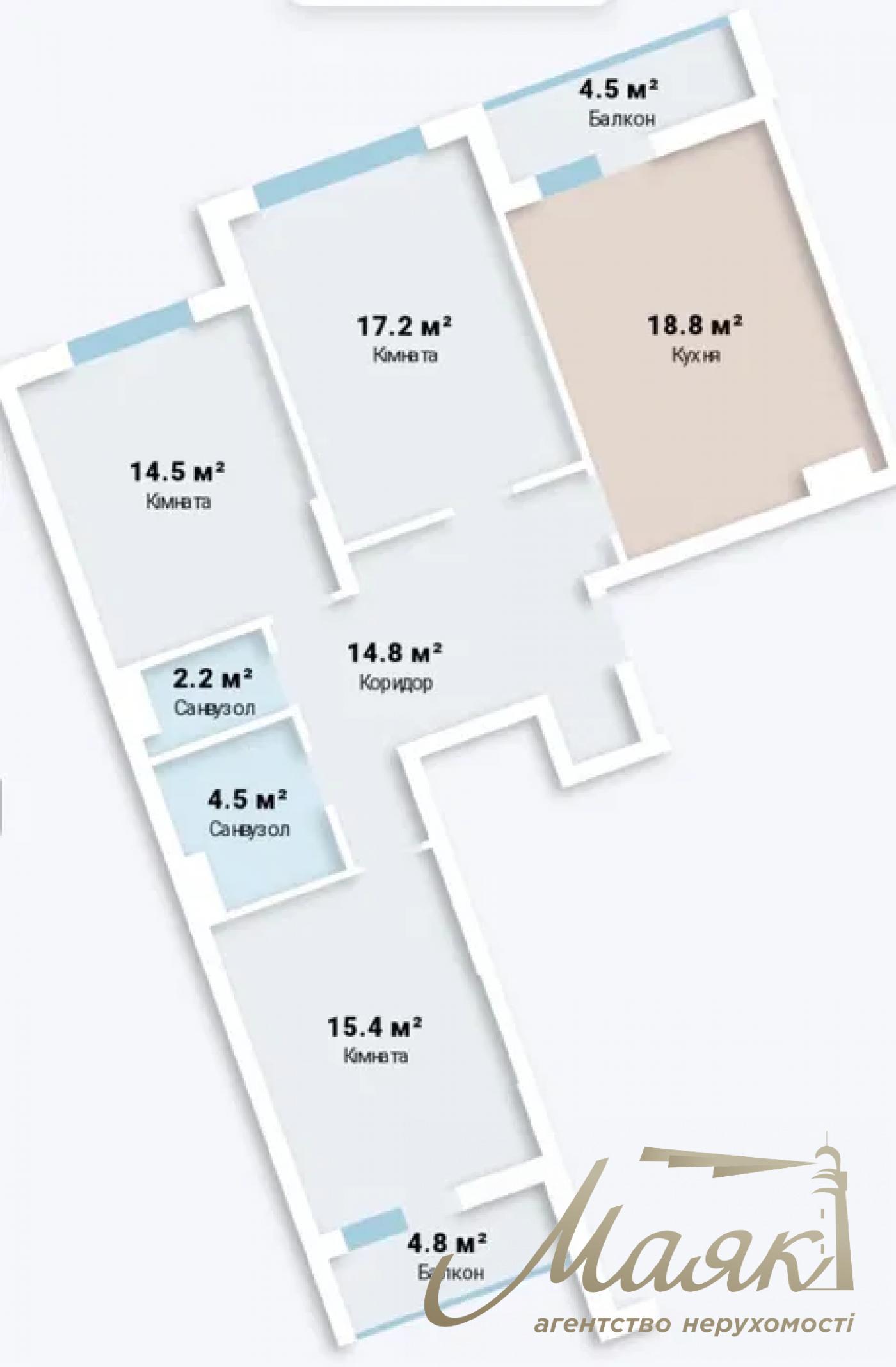 Продажа 3-х комнатной квартиры, 97 м2 в ЖК Лебединый Ревуцкого Харьковская Осокорки Позняки