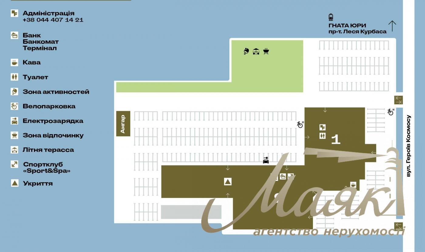 Office for rent 100m2 in BC Satelit, Svyatoshyn