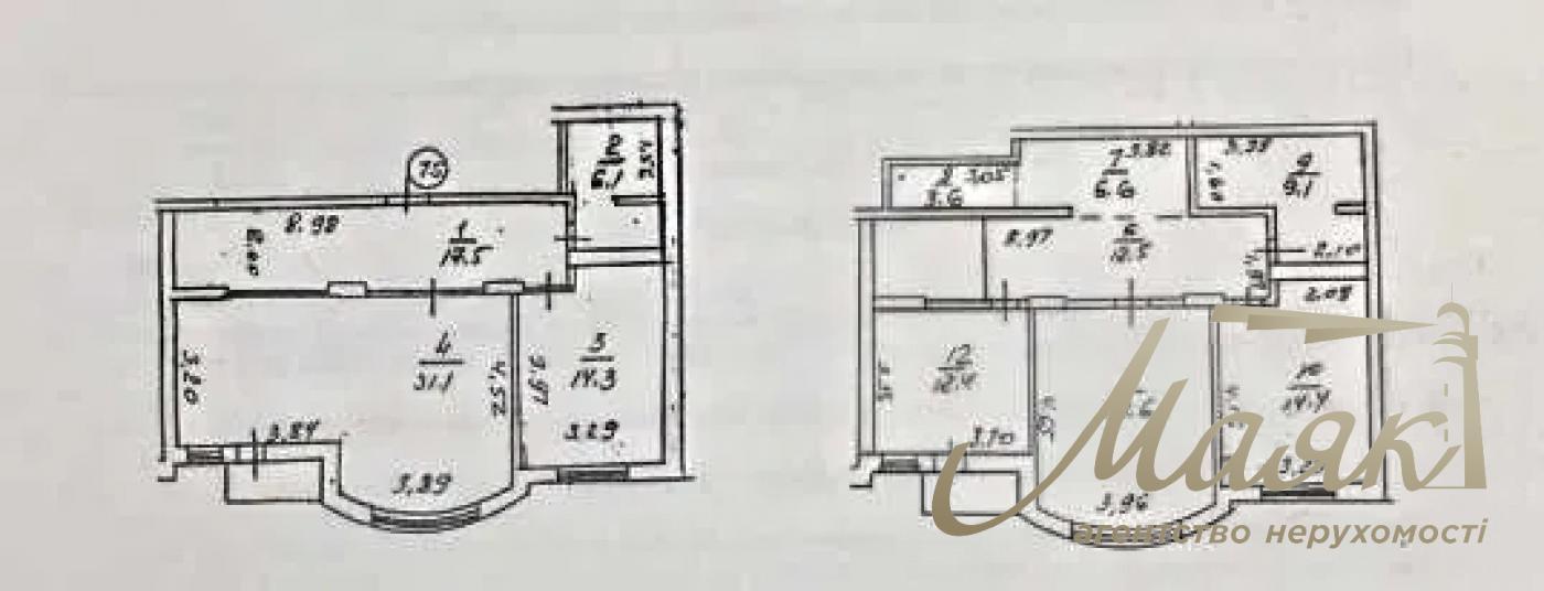 Продаж 4-к 2-х рівневої квартири, 158 м2, вул. Лобановського, Святошинський р-н