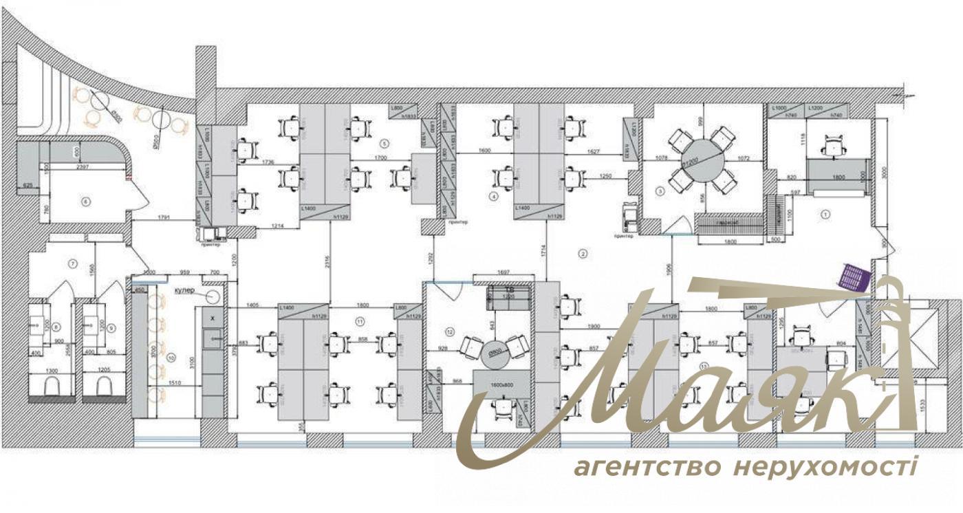 Оренда офісу 210 м.кв. БЦ Олімп, Печерський р-н