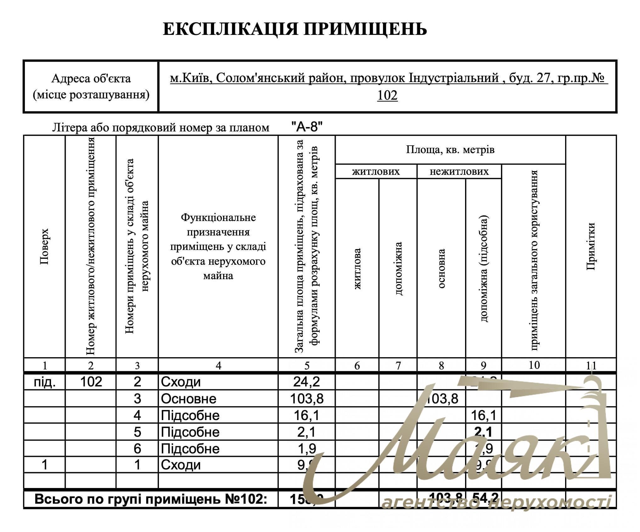 Продаж комерції (цоколь), 158м2, Індустріальний, 27, Солом'янка