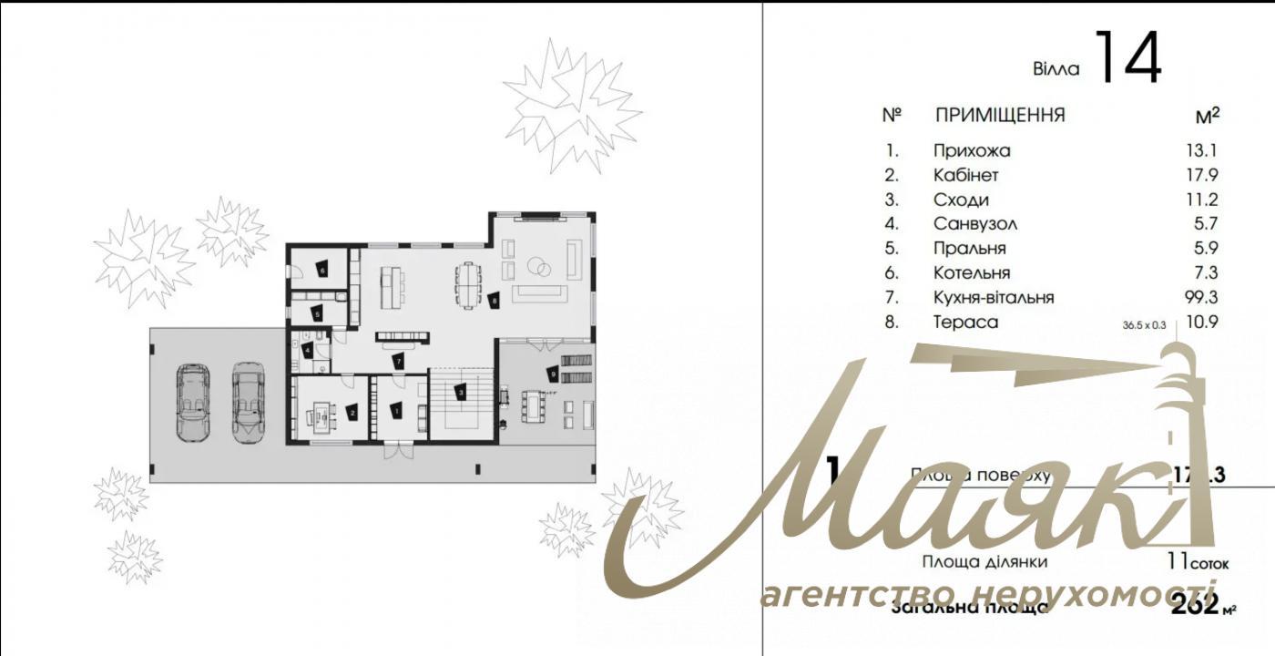 Продаж 2-х поверхового будинку 262м2, Козин, КМ DAMBA RIVER PARK