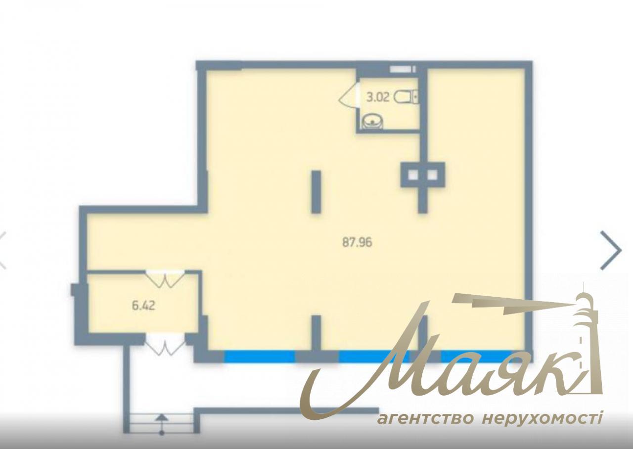 Продаж приміщення з орендарями, 97м2, Дніпровський район