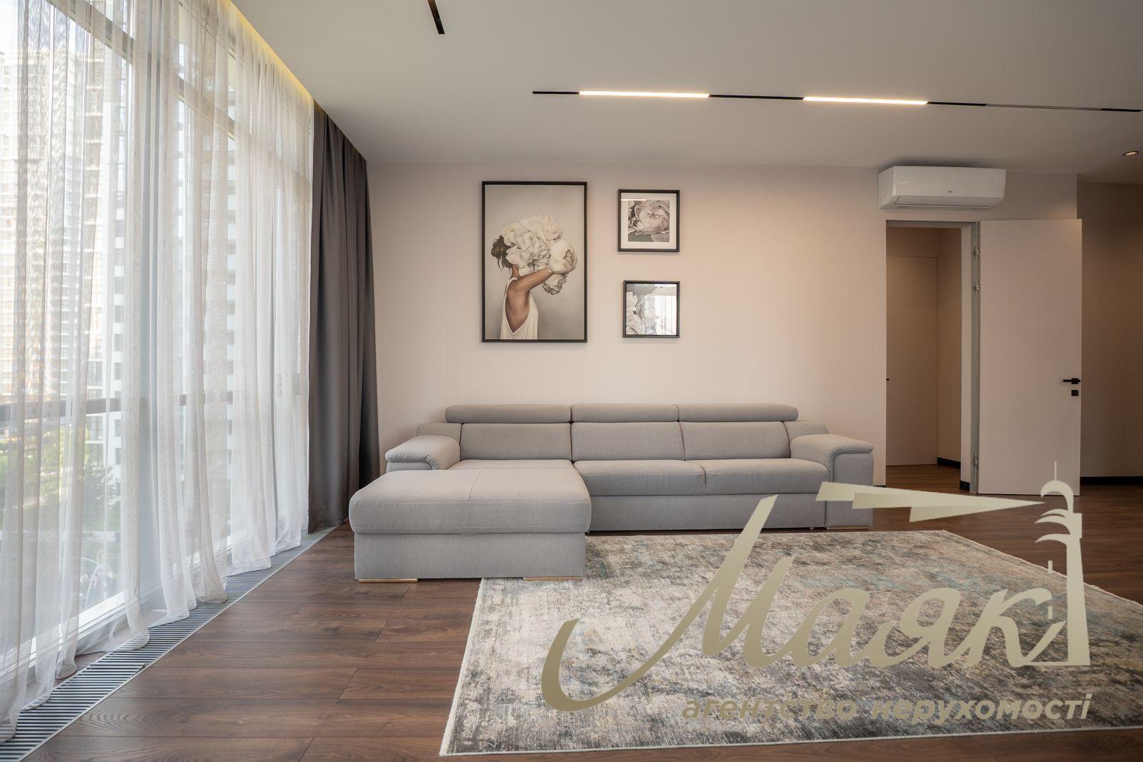 Оренда 2х-кімнатної квартири 102м2 в ЖК Новопечерські липки, вул.Андрія Верхогляда 17-В. (Михайла Драгомирова)