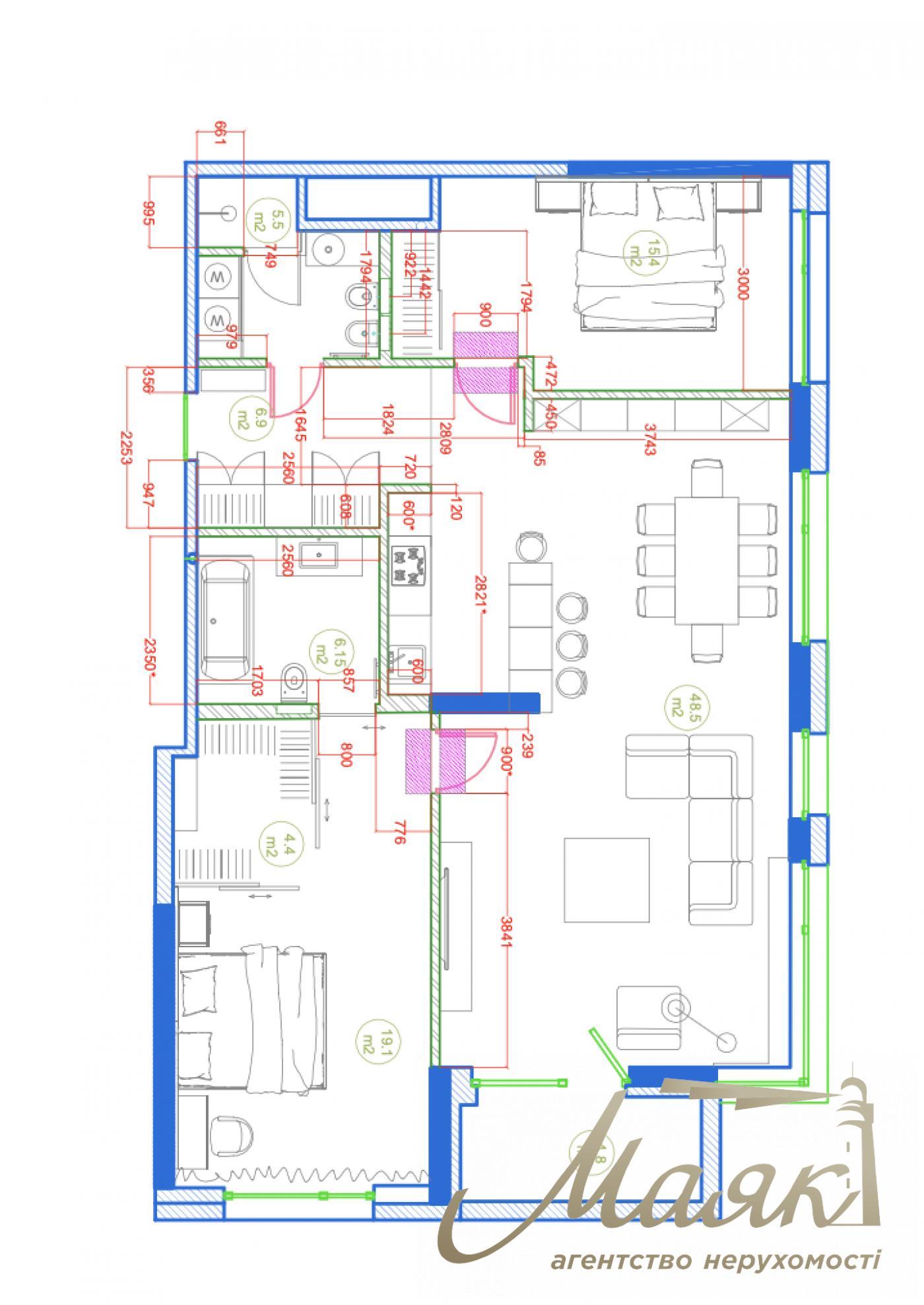 Продажа видовой 3-комнатной квартиры в ЖК Tetris Hall, ул. Ивана Федорова, 2а