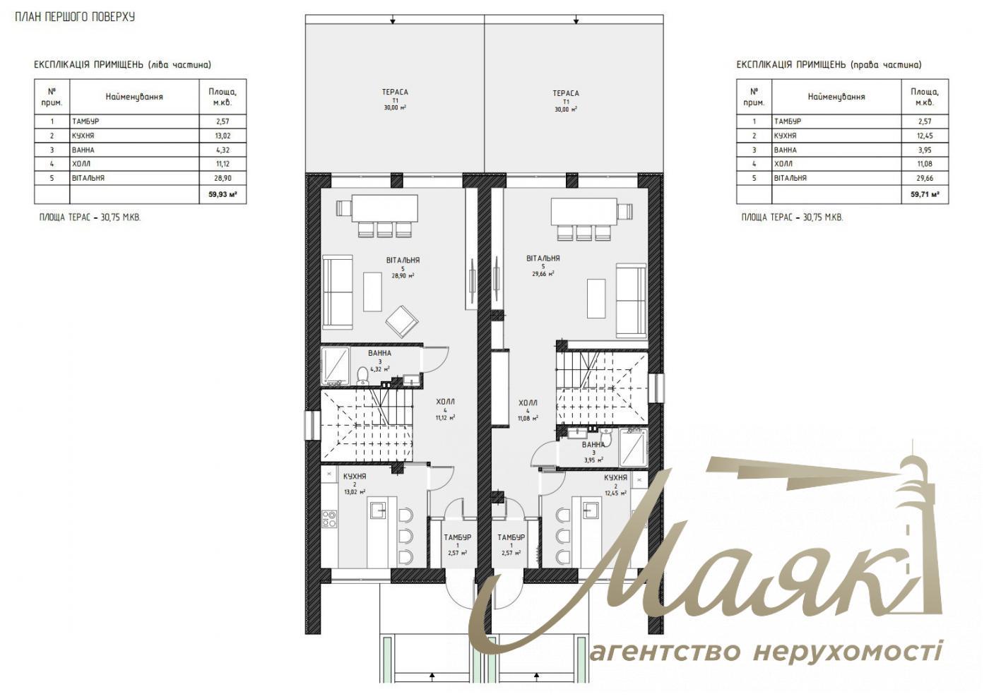 Sale duplex 240m2 with bomb shelter, Solomyanskiy district, Zhulyany, Kiev