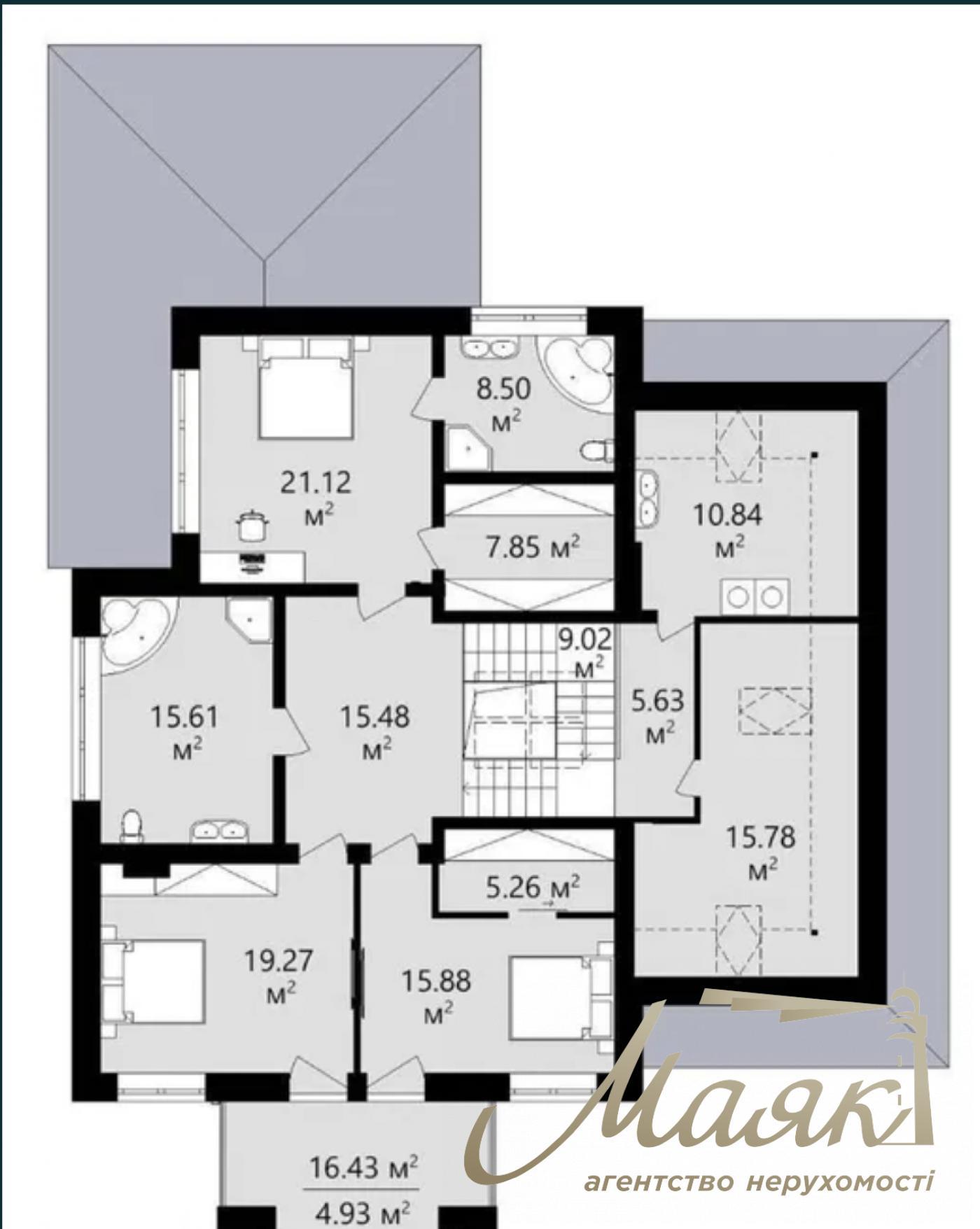 Продаж будинку 350м2 с.Козин. Б.Дамба-2 км. Сучасний будинок з басейном на ділянці з соснами!