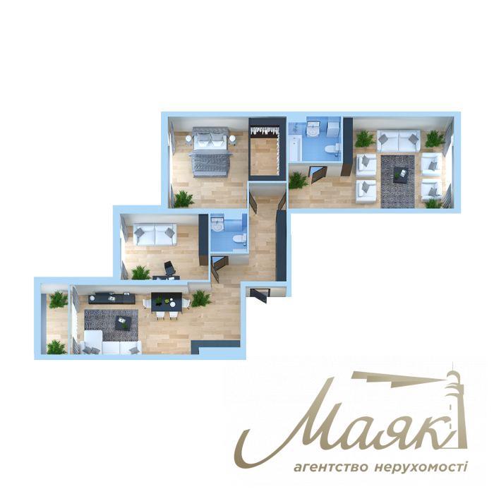 For sale 3-room apartment, 128 m2, in residential complex "Novopecherska Vezha"