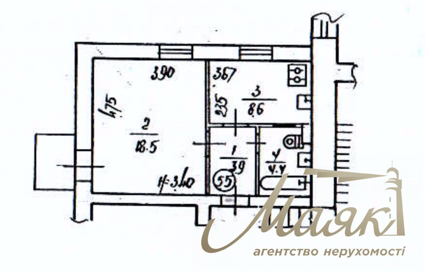 Продаж квартира-студія 40м2 в центрі вул. Заньковецької 6, Липки, Київ