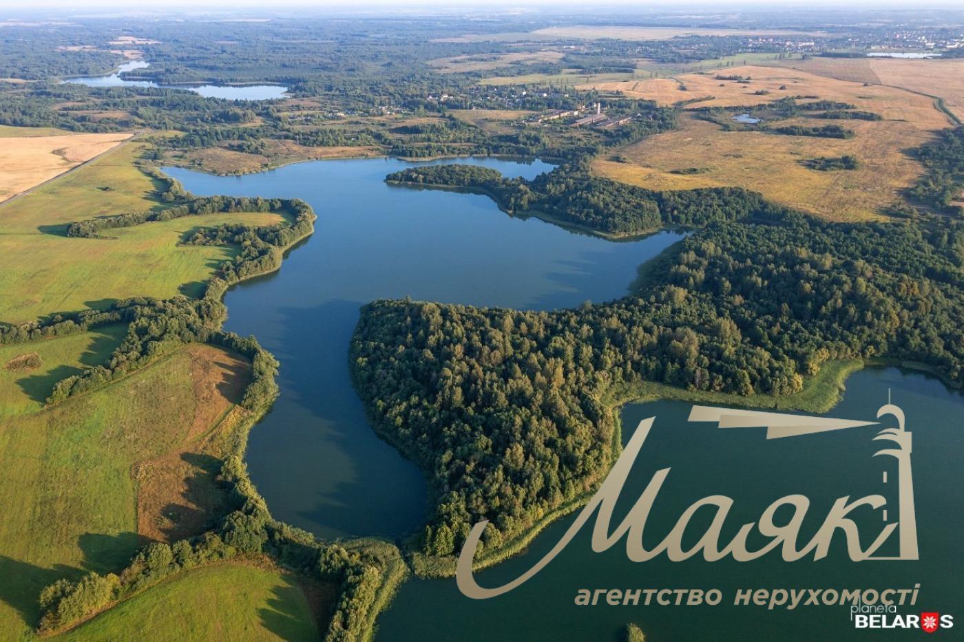 Sale of land for individual construction in a town in the forest.
