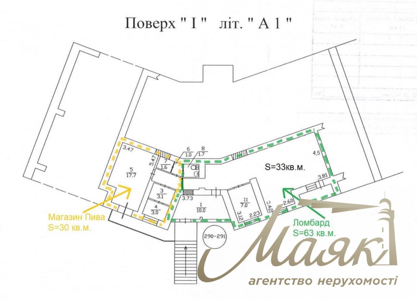Sale of facade premises with tenants 93m2, Simirenko, 5, Svyatoshinsky district