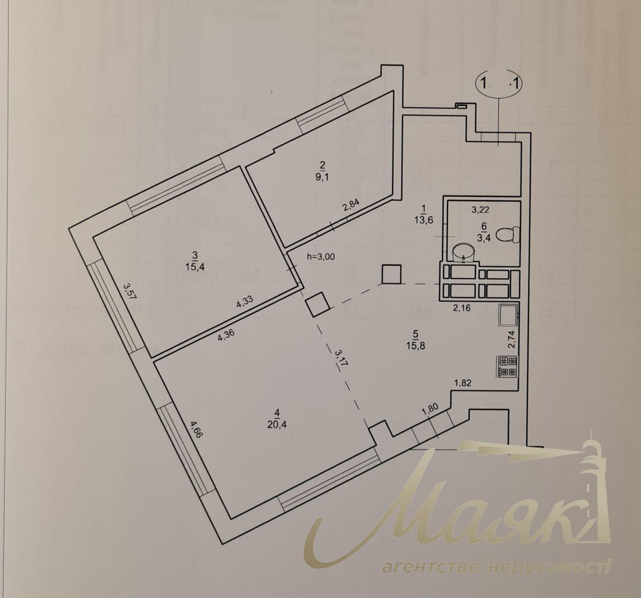 Продажа 3-х комнатной, 78 м2, квартиры в ЖК Новопечерская Башня