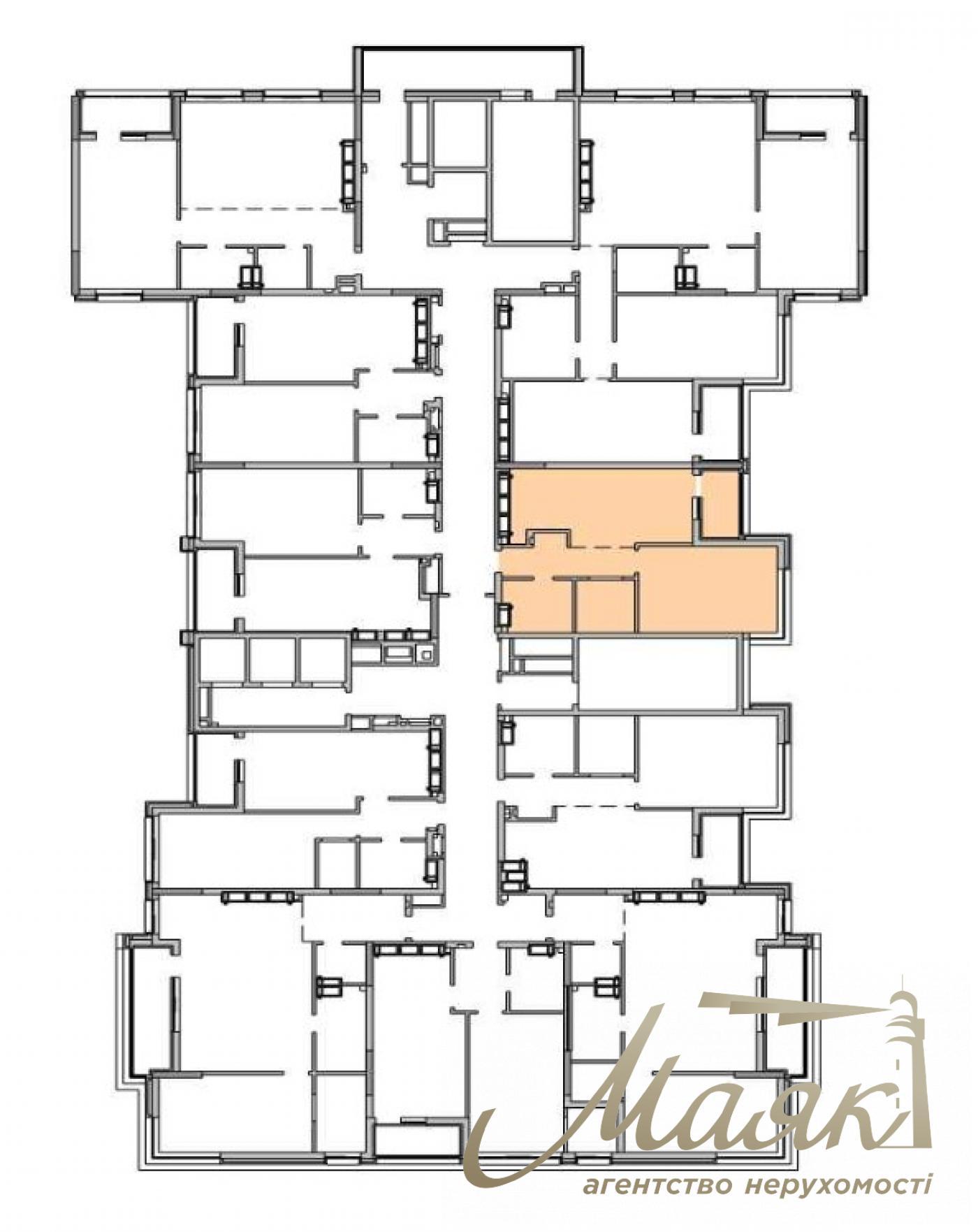 For sale 1k. apartment 58m in Residential Complex Maxima Residence, Maxima Residence, Konovaltsa str., Pechersk