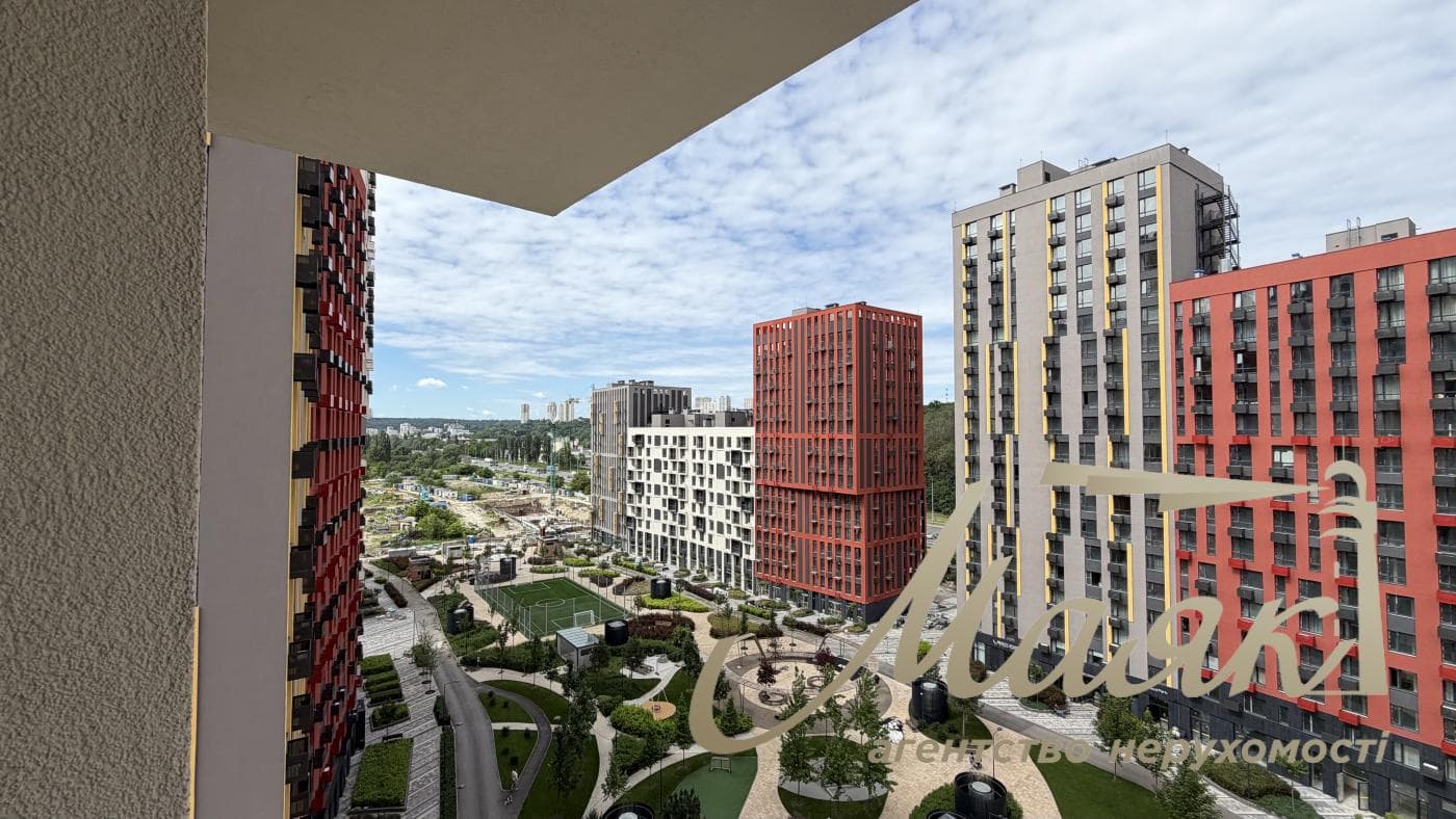 Продаж квартири з видом площею 35,4 м² у ЖК «Світло Парк», будинок зданий, вид на двір, станція метро «Видубичі», Голосіївський район