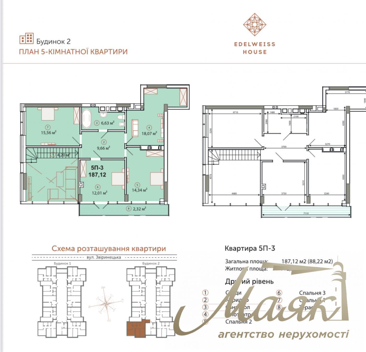 Продаж 5-ти кімнатного пентхауса 187 кв.м у ЖК Edelweiss House|Печерськ|Зверинецька