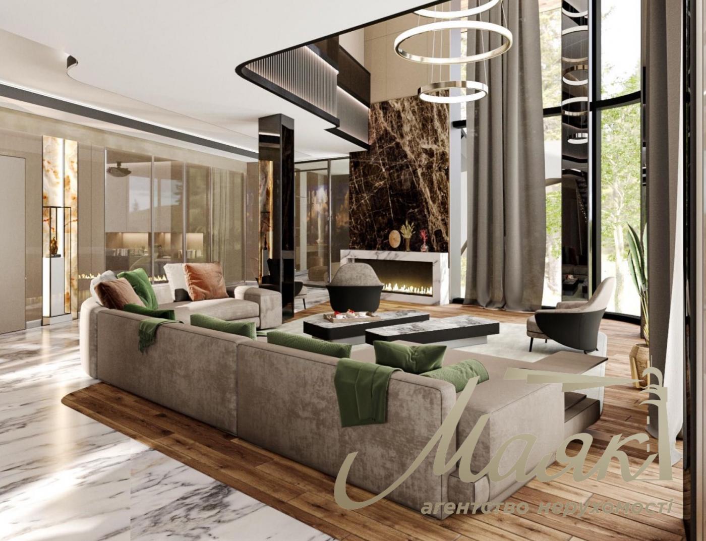 Продаж будинку 406м2 у с.Лісники, КМ "Хутір Ясний", Обухівський напрямок, Київська область.