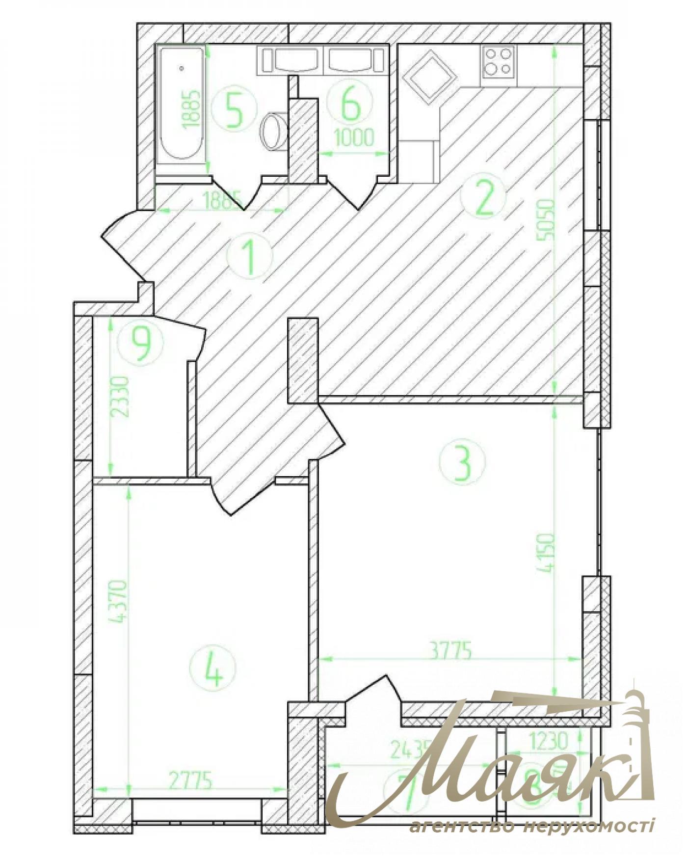 Продажа 2к квартиры ЖК Вышыванка, ул. Приорская, Куреневка