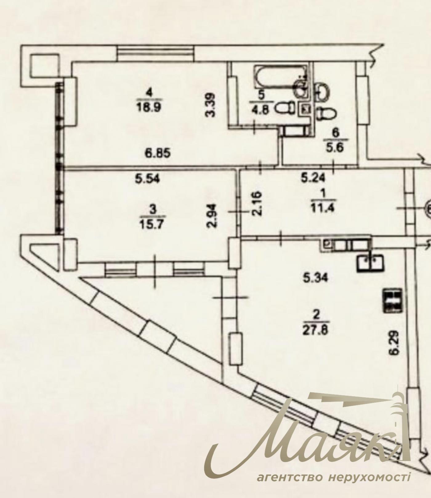 Продаж 3-кімнатної квартири ЖК А52, вул. Січових Стрільців