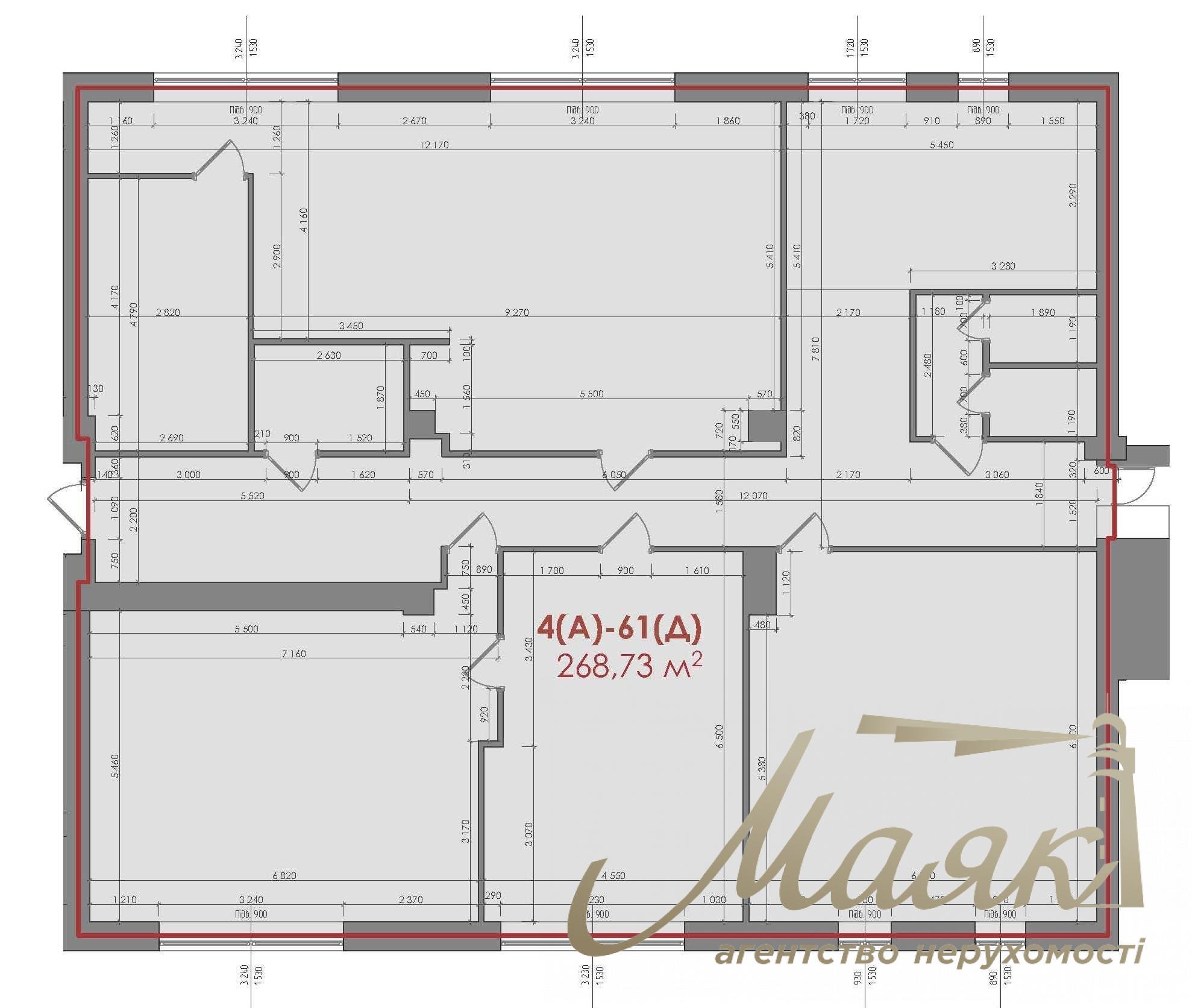 Office for rent 268 m2 in Business City business center