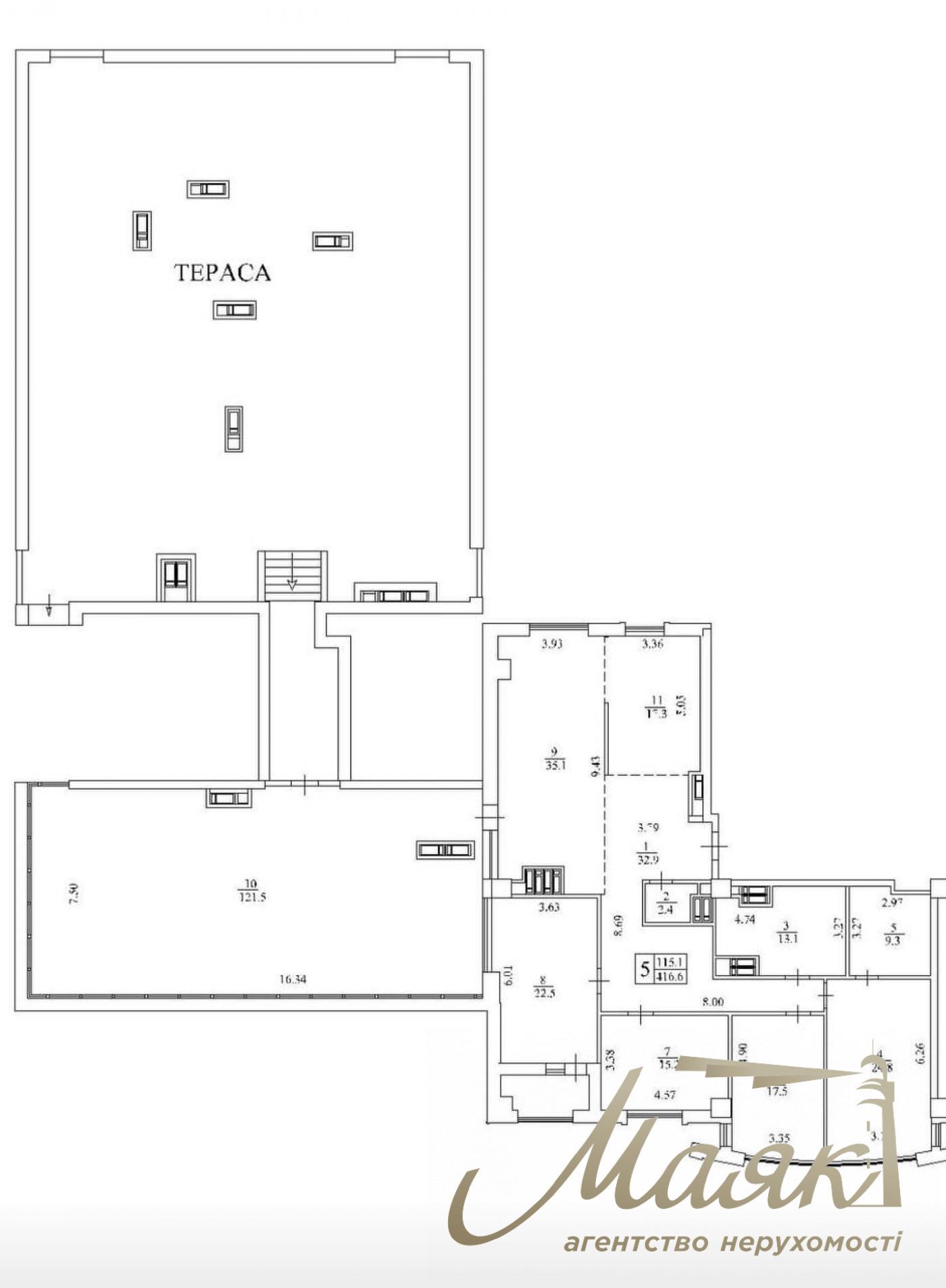 Продаж квартири з терасою в ЖК Бульвар Фонтанів, вул. Патріса Лумумби, Печерськ, Київ